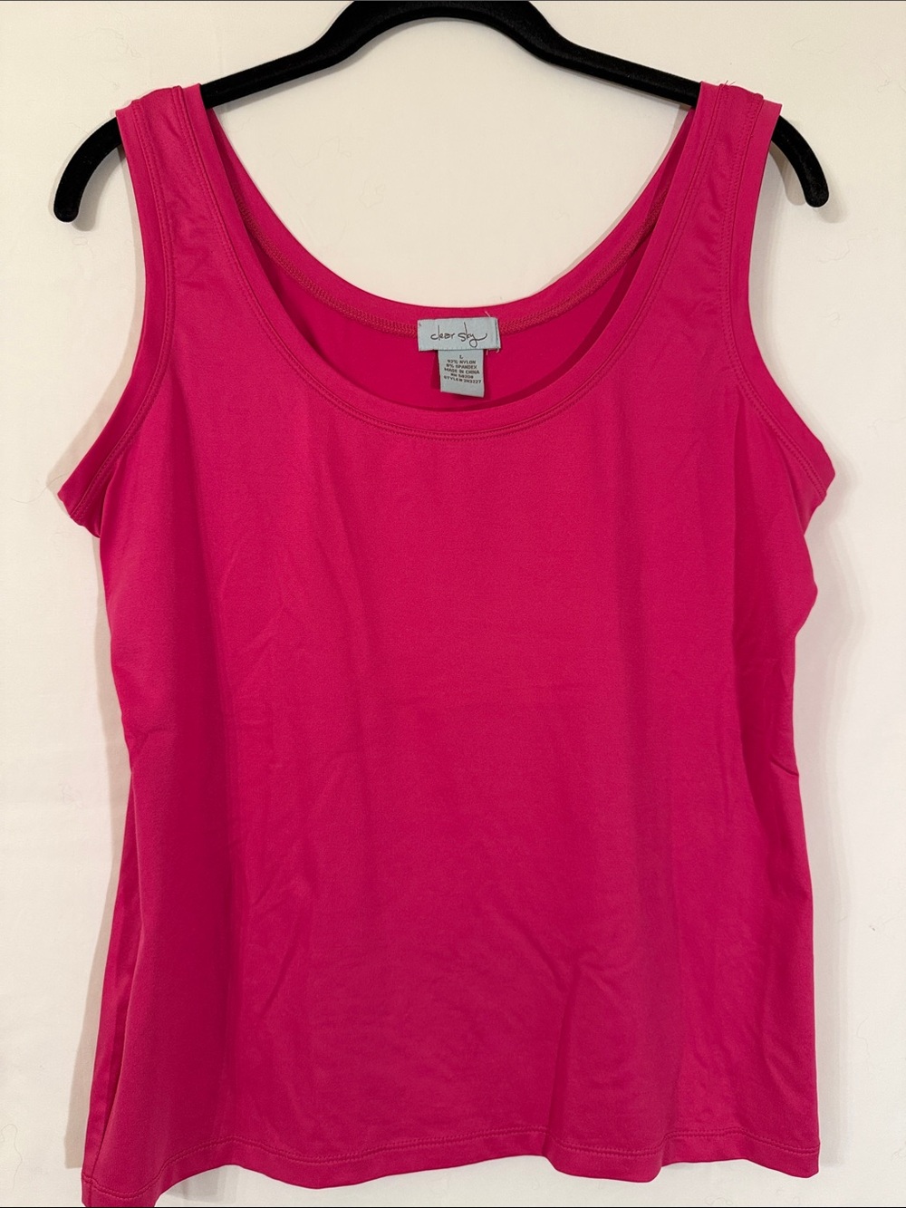 Clear Sky Fuchsia Scoop Neck Tank